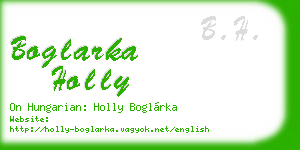 boglarka holly business card