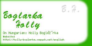 boglarka holly business card